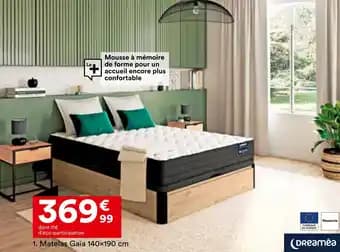 Matelas gaïa 140 x 190 cm