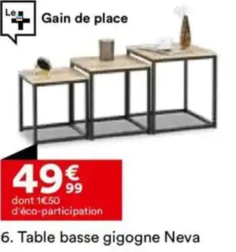 Table basse gigogne Neva