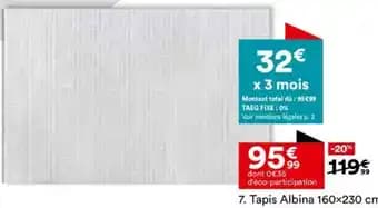 Tapis Albina 160×230 cm