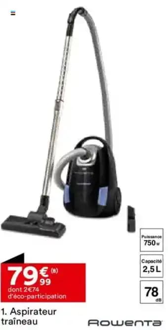 ROWENTA Aspirateur traîneau