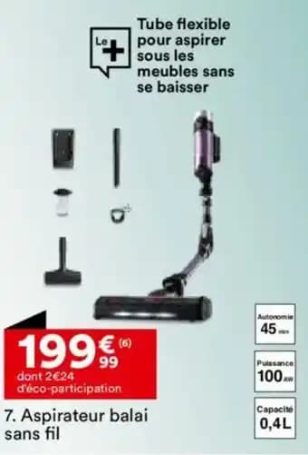 Aspirateur balai sans fil