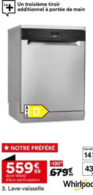 WHIRPOOL Lave-vaisselle