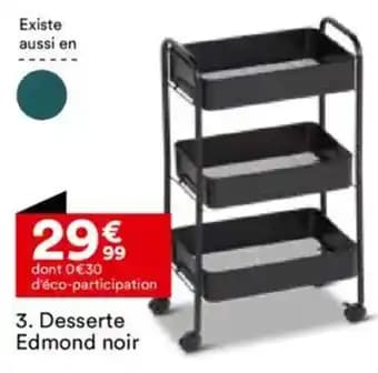 Desserte Edmond noir