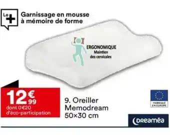 Oreiller Memodream 50x30 cm