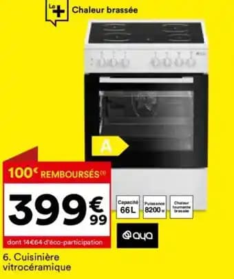 Cuisinière vitrocéramique