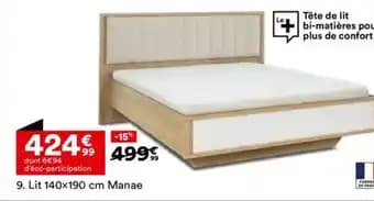 Lit 140x190 cm Manae