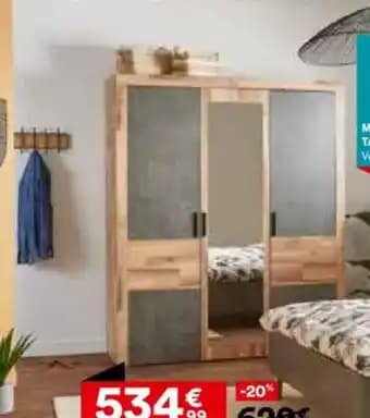 Armoire 3 portes battantes