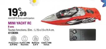 Mini yacht rc