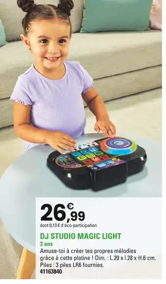 Dj studio magic light