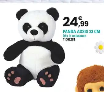 Panda assis 33 cm