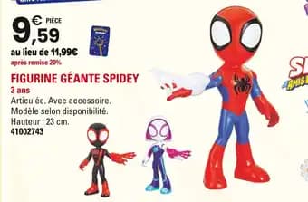 Figurine géante spidey