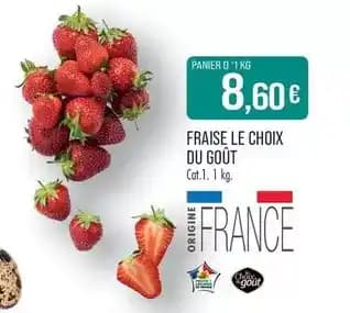 Fraise le choix du goût