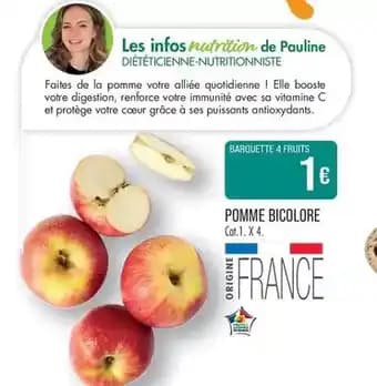 Pauline - pomme bicolore