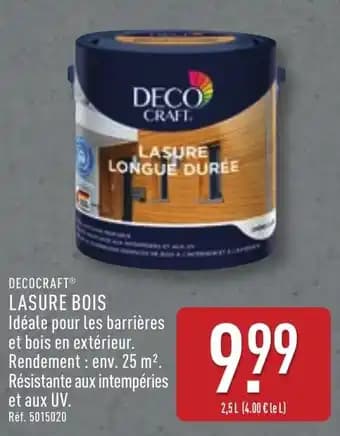 DECOCRAFT® Lasure bois 2.5 L