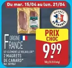 Canard - 2 magrets de