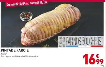 Pintade farcie