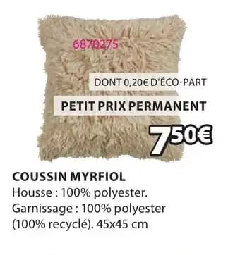 Coussin myrfiol 45 x 45 cm