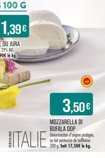 Mozzarella di bufala DOP