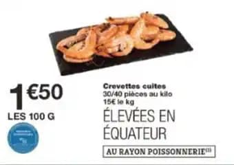 Crevettes cuites 100 g 