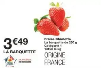 Fraise Charlotte 250 g