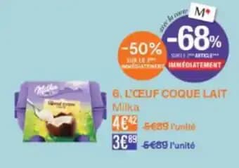 MILKA L'œuf coque lait