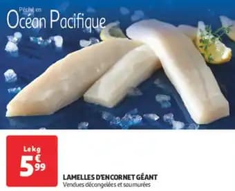 Lamelles d'encornet géant