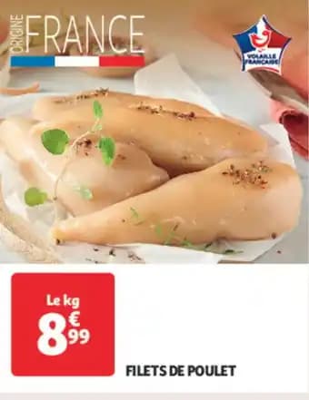Filets de poulet