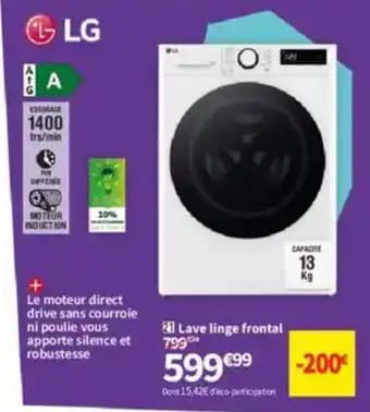 LG Lave linge frontal
