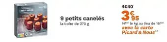 9 petits canelés 270 g