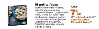 16 petits fours 150 g