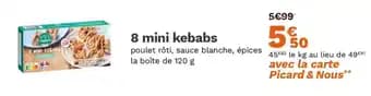 8 mini kebabs 120 g 