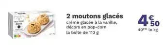 2 moutons glacés 110 g
