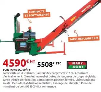Scie tapis sc700/t4
