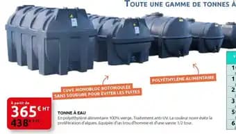 Tonne à eau