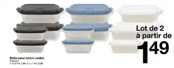 Boîte pour micro-ondes