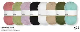 Fil à tricoter Royal