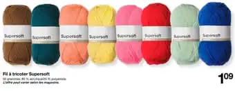 Fil à tricoter Supersoft