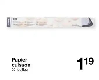 Papier cuisson