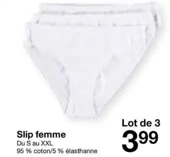 Slip femme