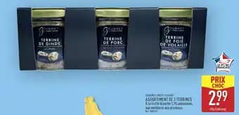 Assortiment de 3 Terrines