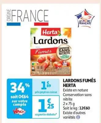 Lardons Fumés Herta