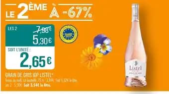 Listel Grain de gris IGP