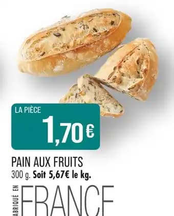 Pain aux fruits