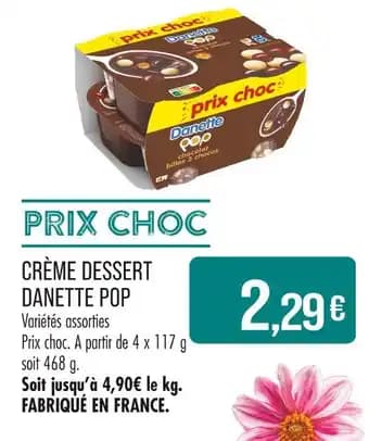 DANETTE POP Crème Dessert