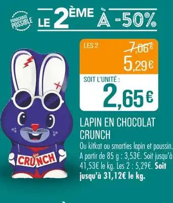 CRUNCH Lapin en chocolat