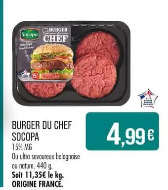SOCOPA Burger du chef