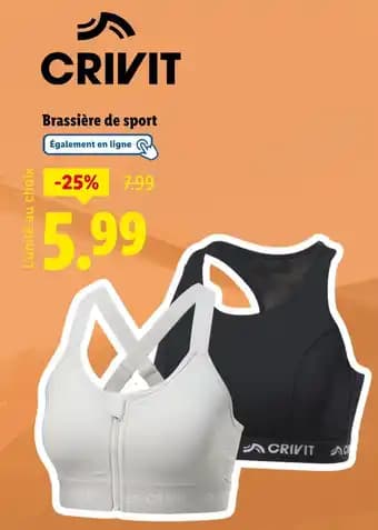 CRIVIT Brassière de sport