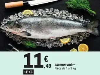 Saumon vidé 1 kg 