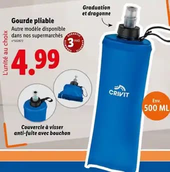 CRIVIT Gourde pliable