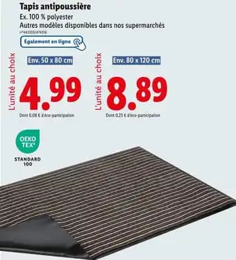 Tapis antipoussière